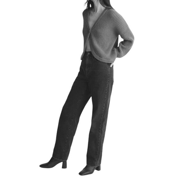 Madewell Sweater XS Cream Cardigan Chunky Shirttail Academia Knit Cottagecore - Picture 6 of 11